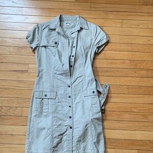 Converse One button up khaki dress
